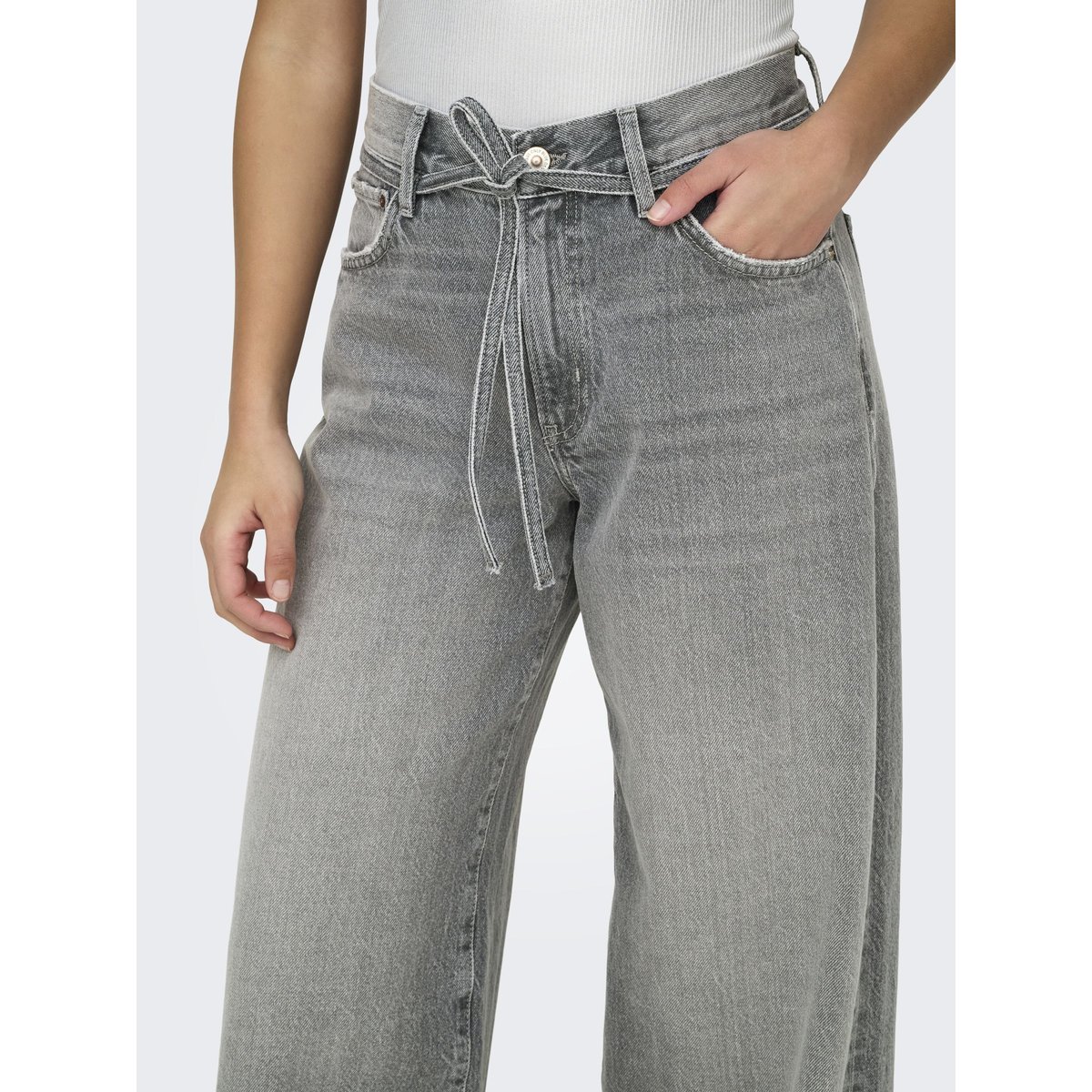 Jean Coupe Droite medium grey denim, ONLY