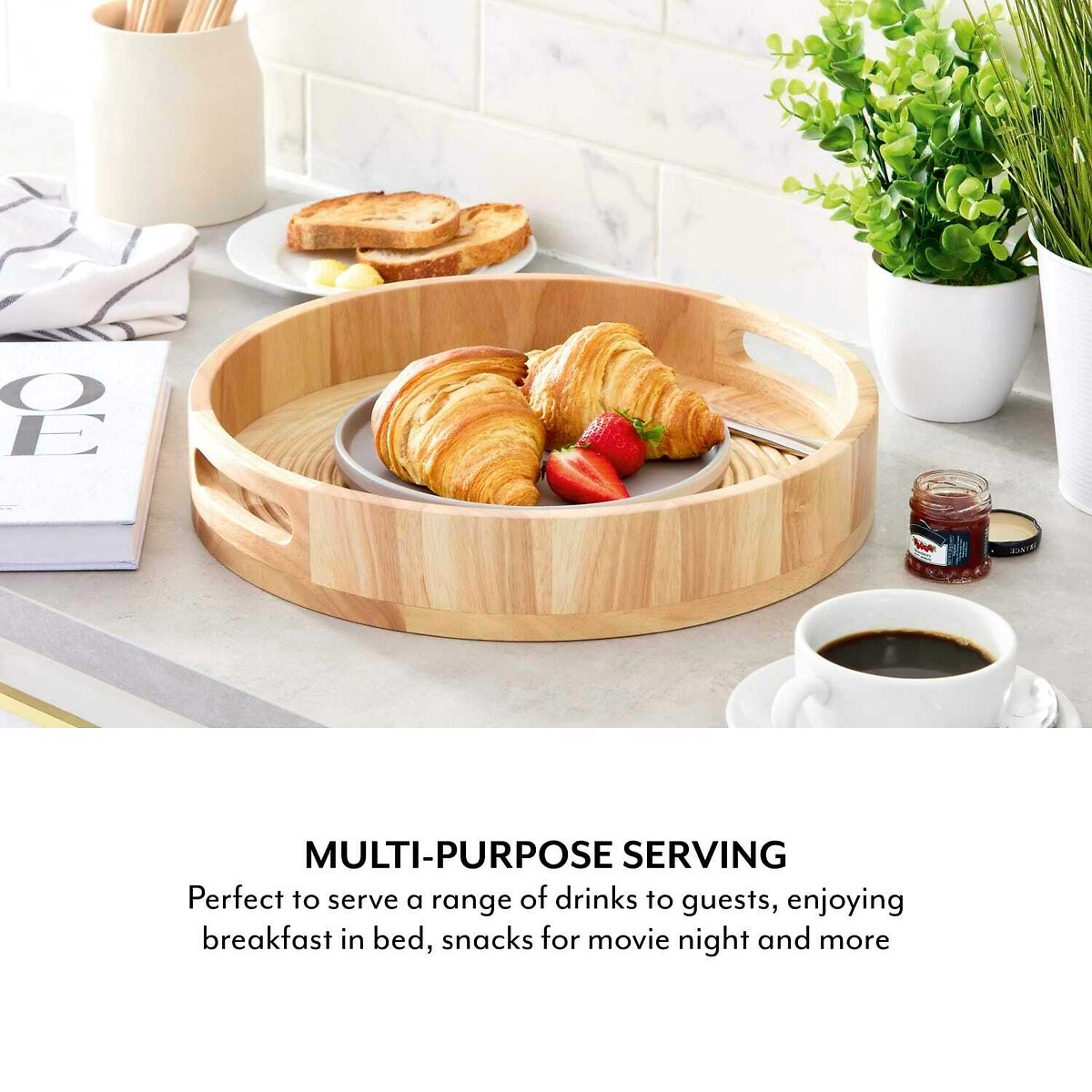 Colour Me Happy Serving Tray brown              , SUR LA TABLE 