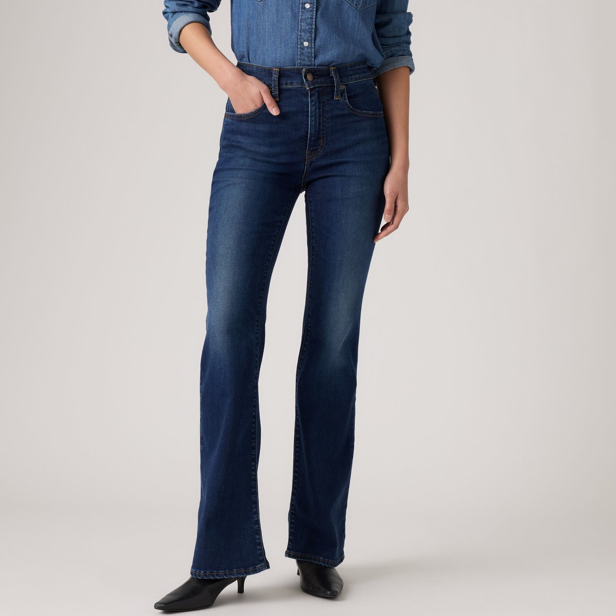 Jean 726™ taille haute flare bleu - true blue dark, LEVI'S