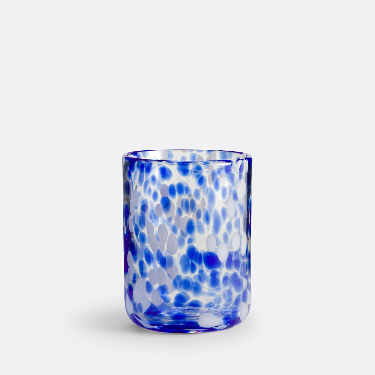 Set of 6 Dotio Speckled Glass Tumblers blue, LA REDOUTE INTERIEURS