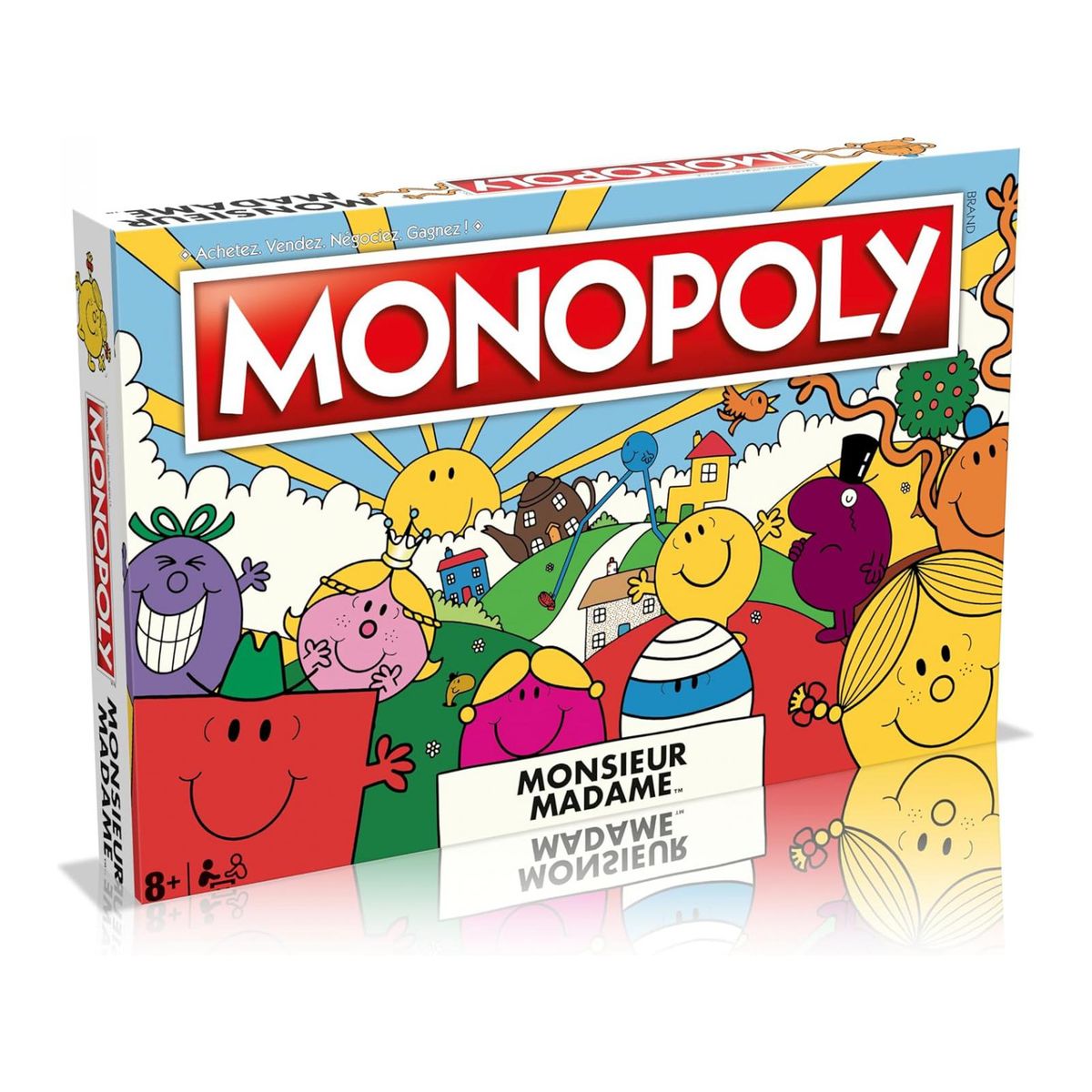 MONOPOLY MONSIEUR MADAME NOUVEAUTE couleur unique, WINNING MOVES