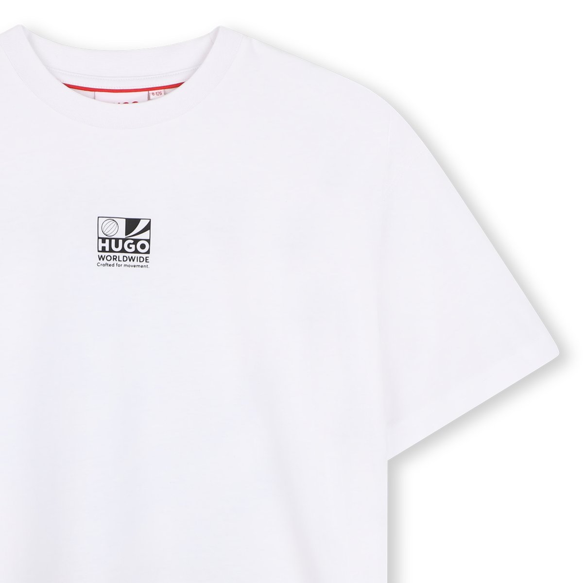 Tee-shirt manches courtes blanc, HUGO KIDSWEAR
