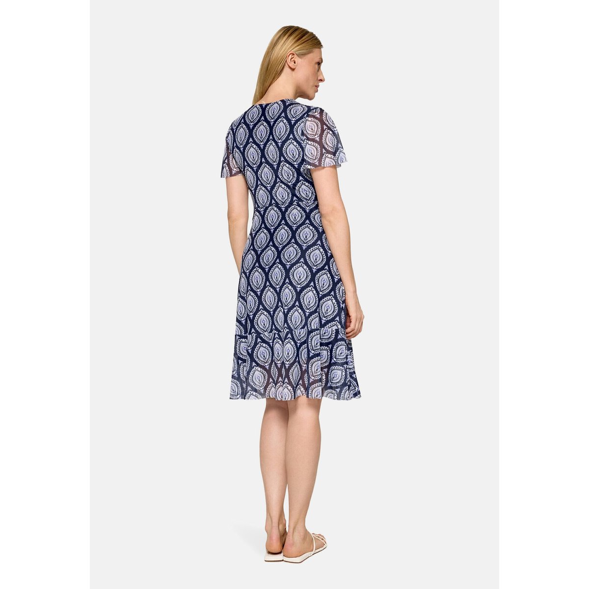 Robe à volants à ruches bleu foncé/bleu, CARTOON