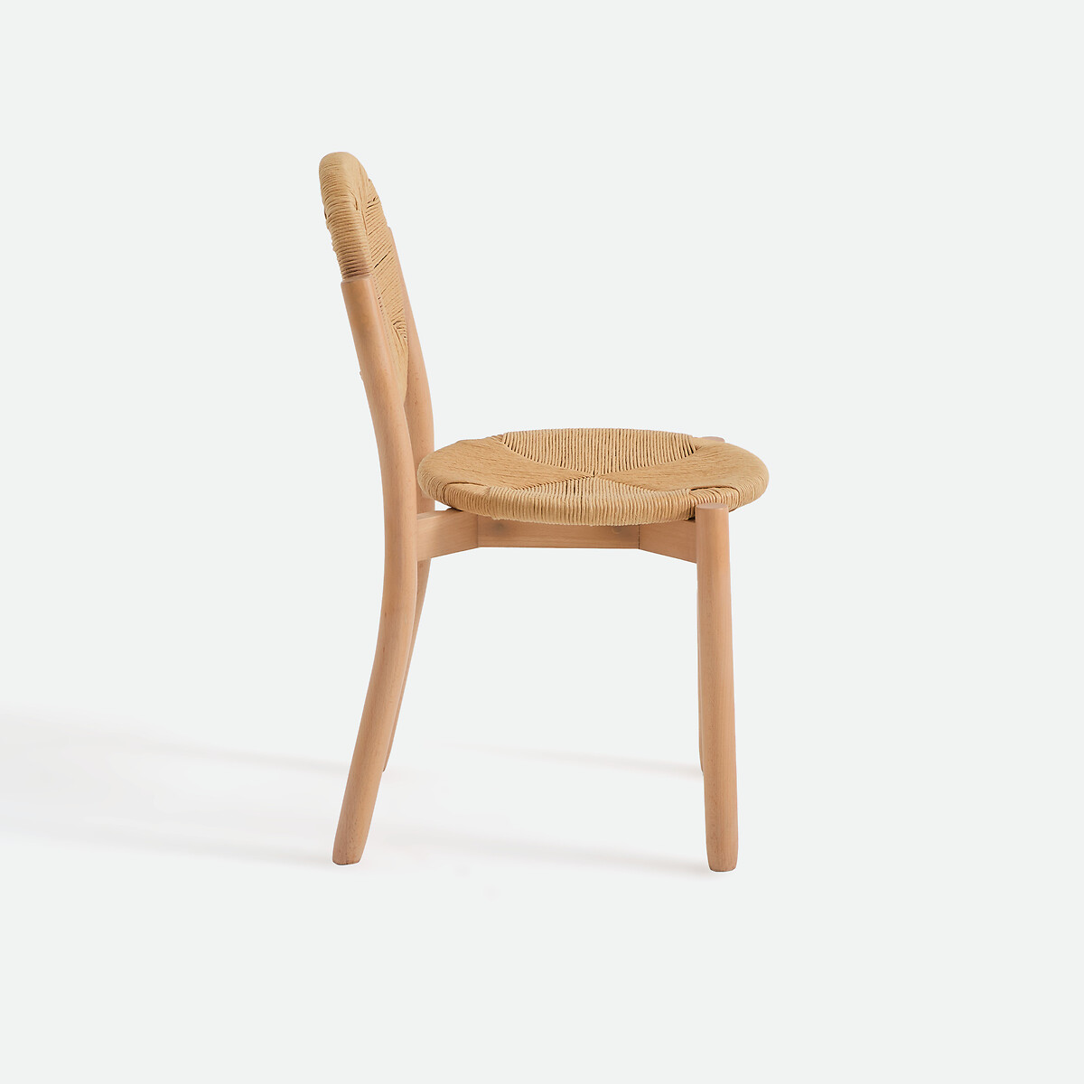 Chaise en hêtre et rotin tressé, CARPO hêtre naturel, LA REDOUTE INTERIEURS