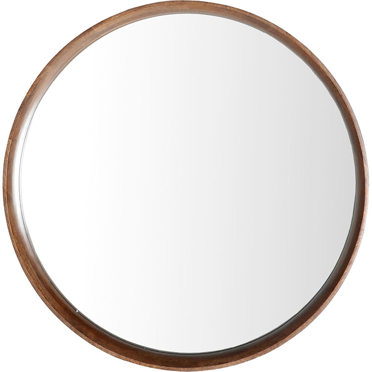 Miroir rond en bois collection S.LUBECA marron, RECOLLECTION