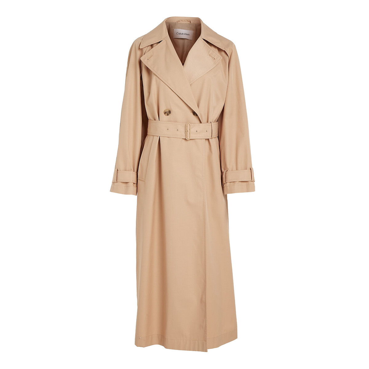 Trench long boutonné beige, CALVIN KLEIN