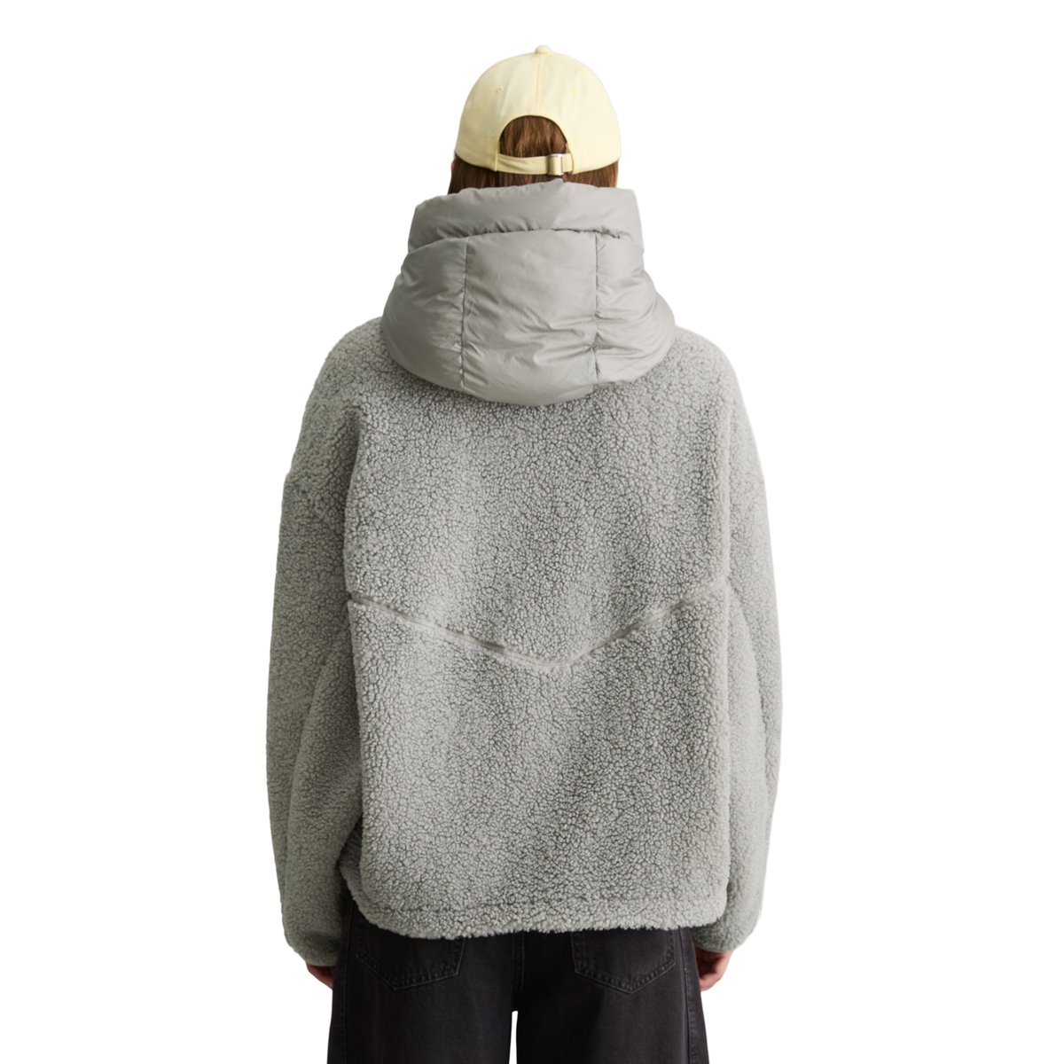 Veste en peluche coupe classique avec une capuche légèrement rembourrée gris, MARC O’POLO DENIM