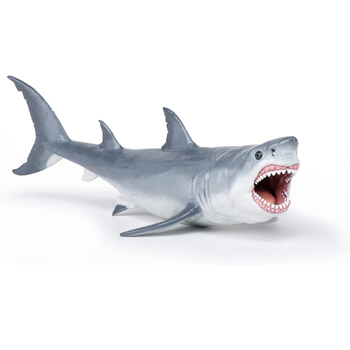 Figurine Requin Mégalodon préhistorique gris, PAPO
