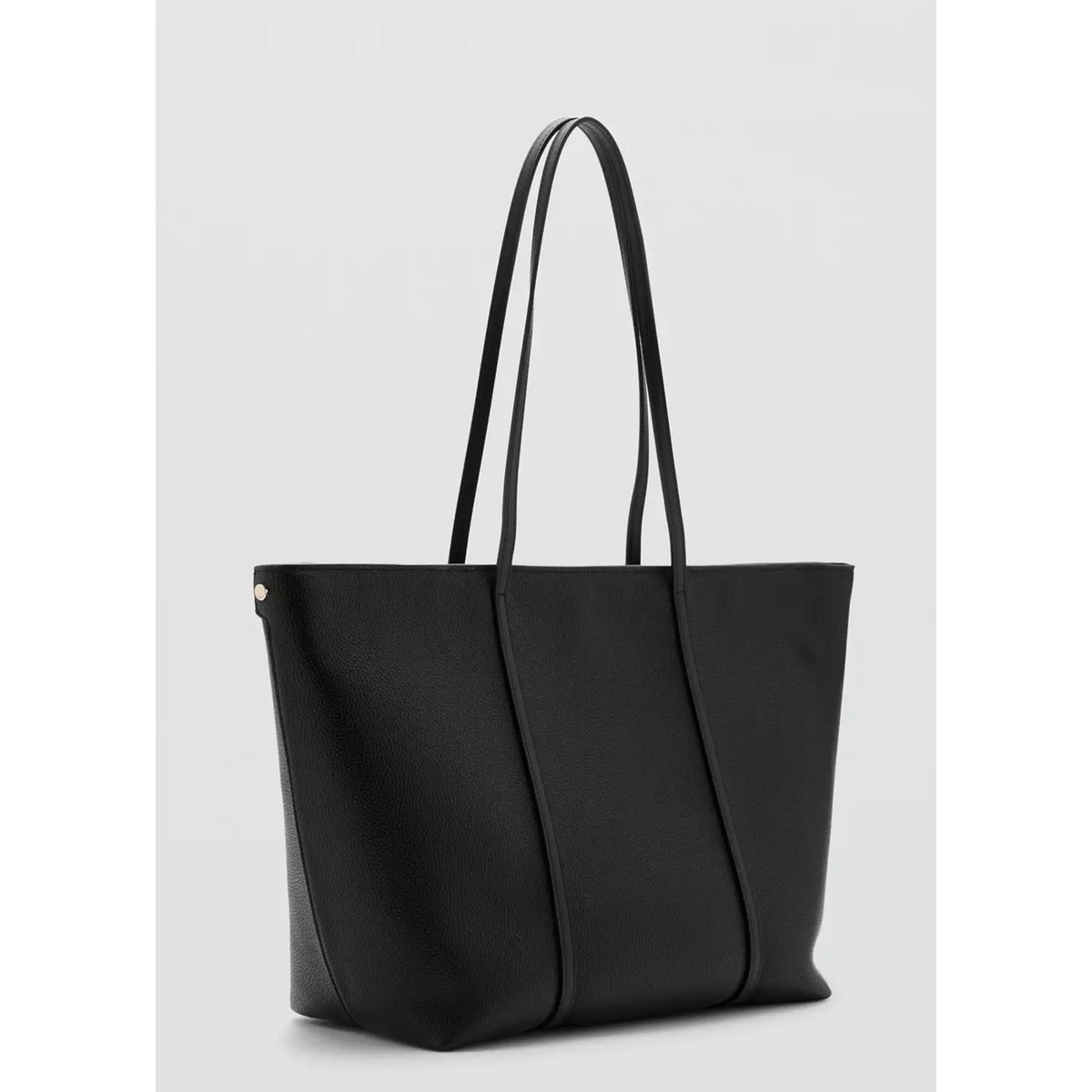 Sac cabas anse double noir, MANGO