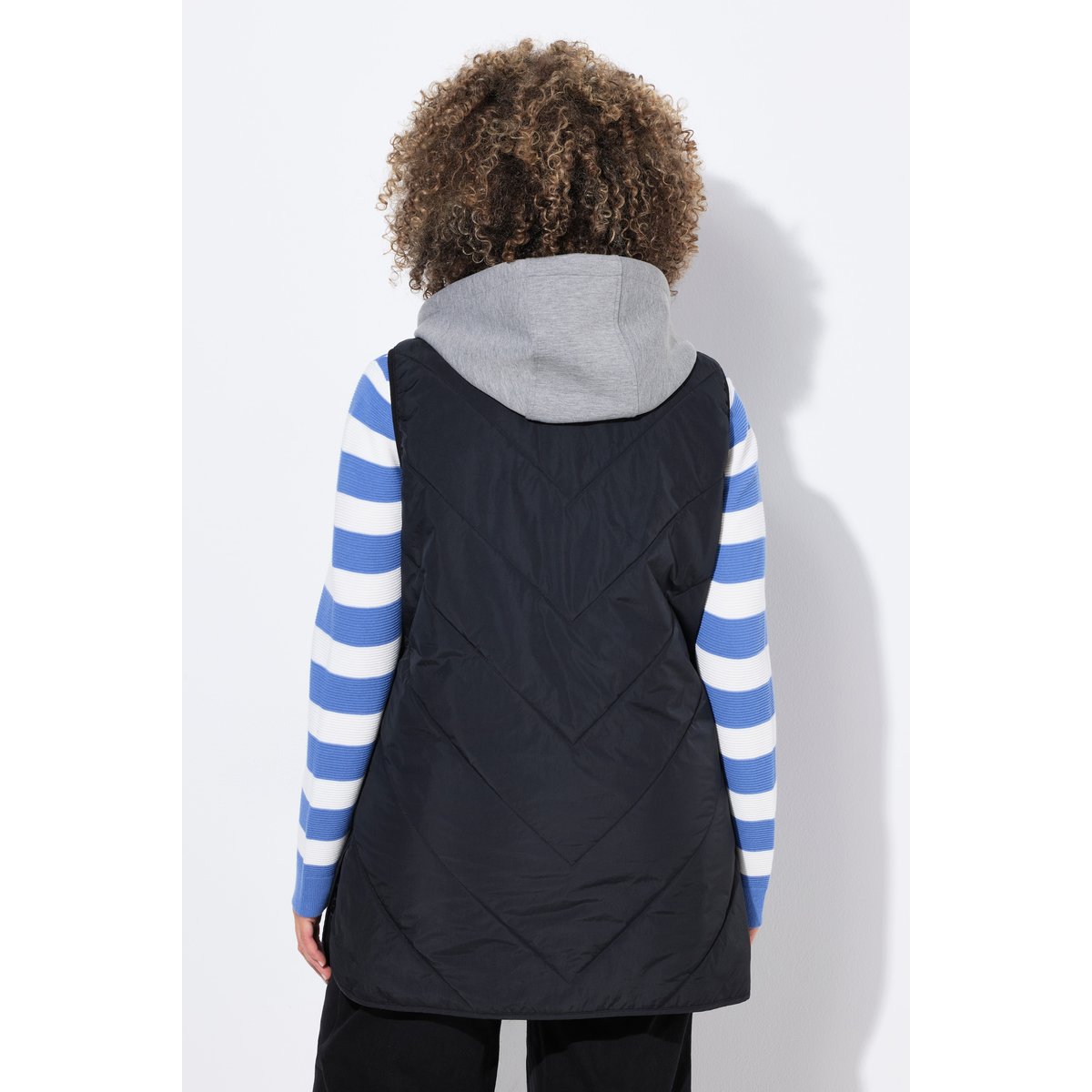 Doudoune sans manches HYPRAR, capuche noir, ULLA POPKEN