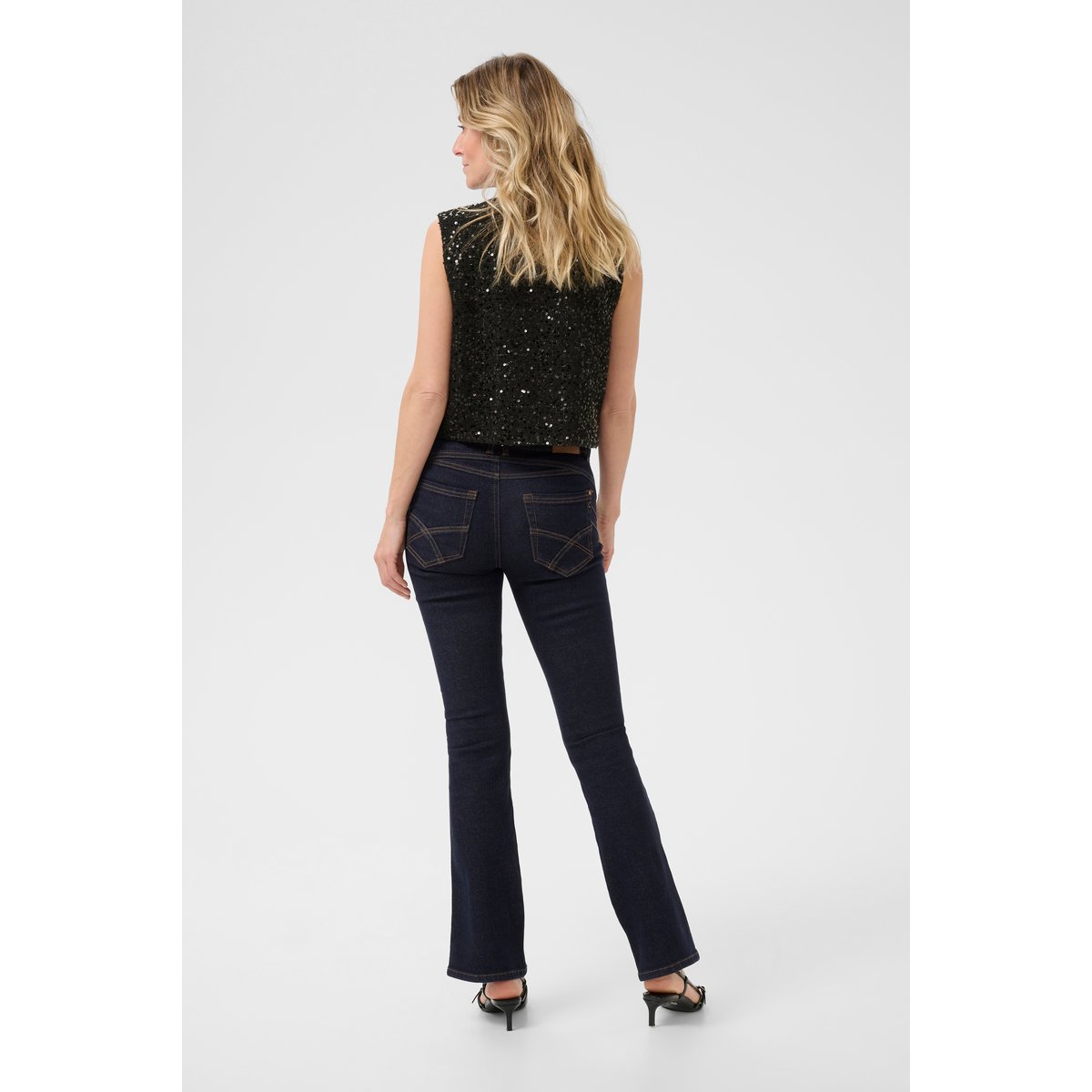 Blouse sans manches noir pitch black, CREAM