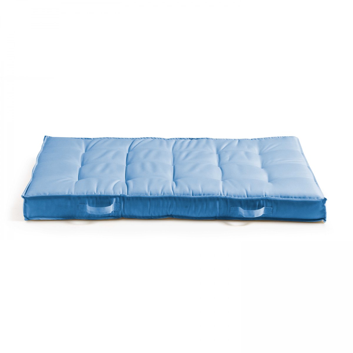 Coussin d'assise pour palette, 120 x 80 cm, modèle CUZCO bleu, OVIALA