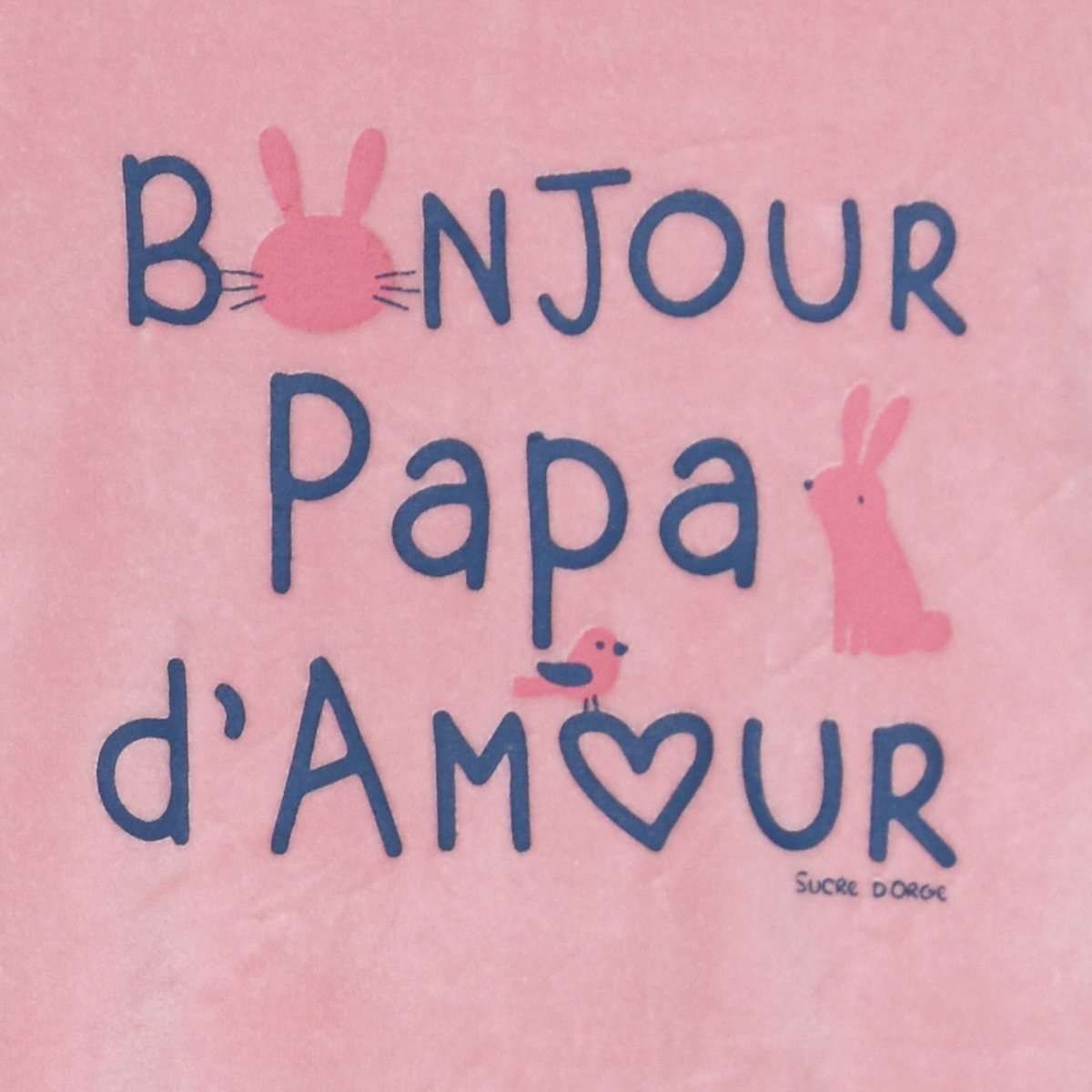 Dors bien ismaella velours rase pont dos bebe rose, SUCRE D'ORGE