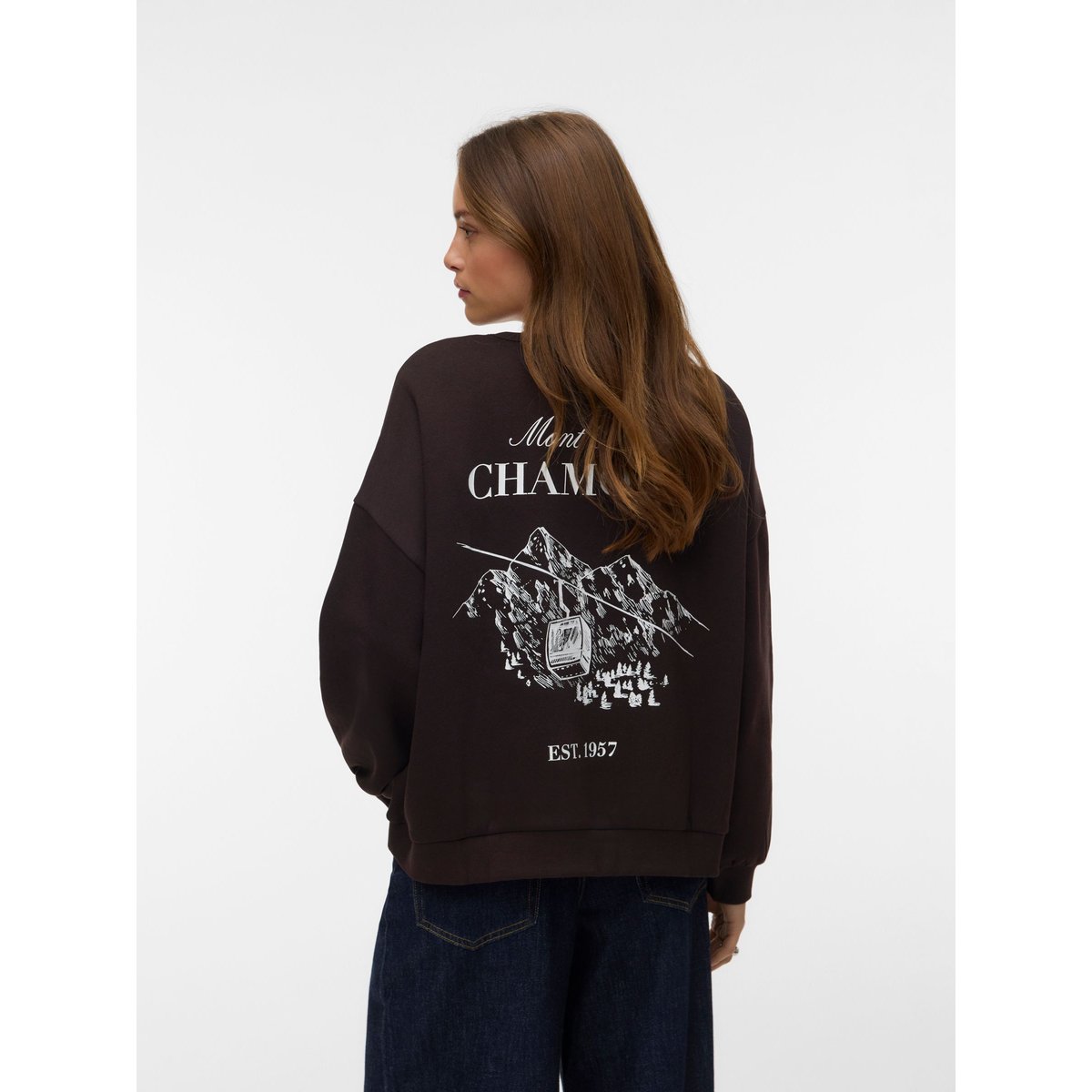 Sweat-Shirt marron - chocolate torte 1, VERO MODA