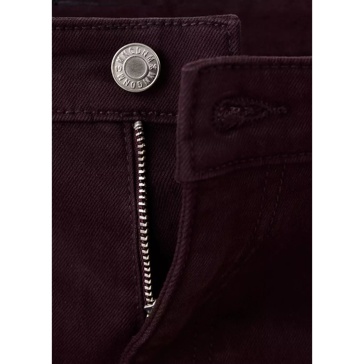 Jean Sienna flare crop lie de vin, MANGO