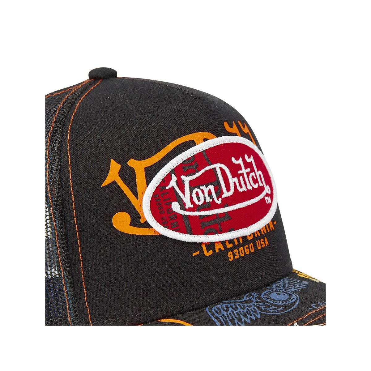 Casquette Trucker Brand noir, VON DUTCH