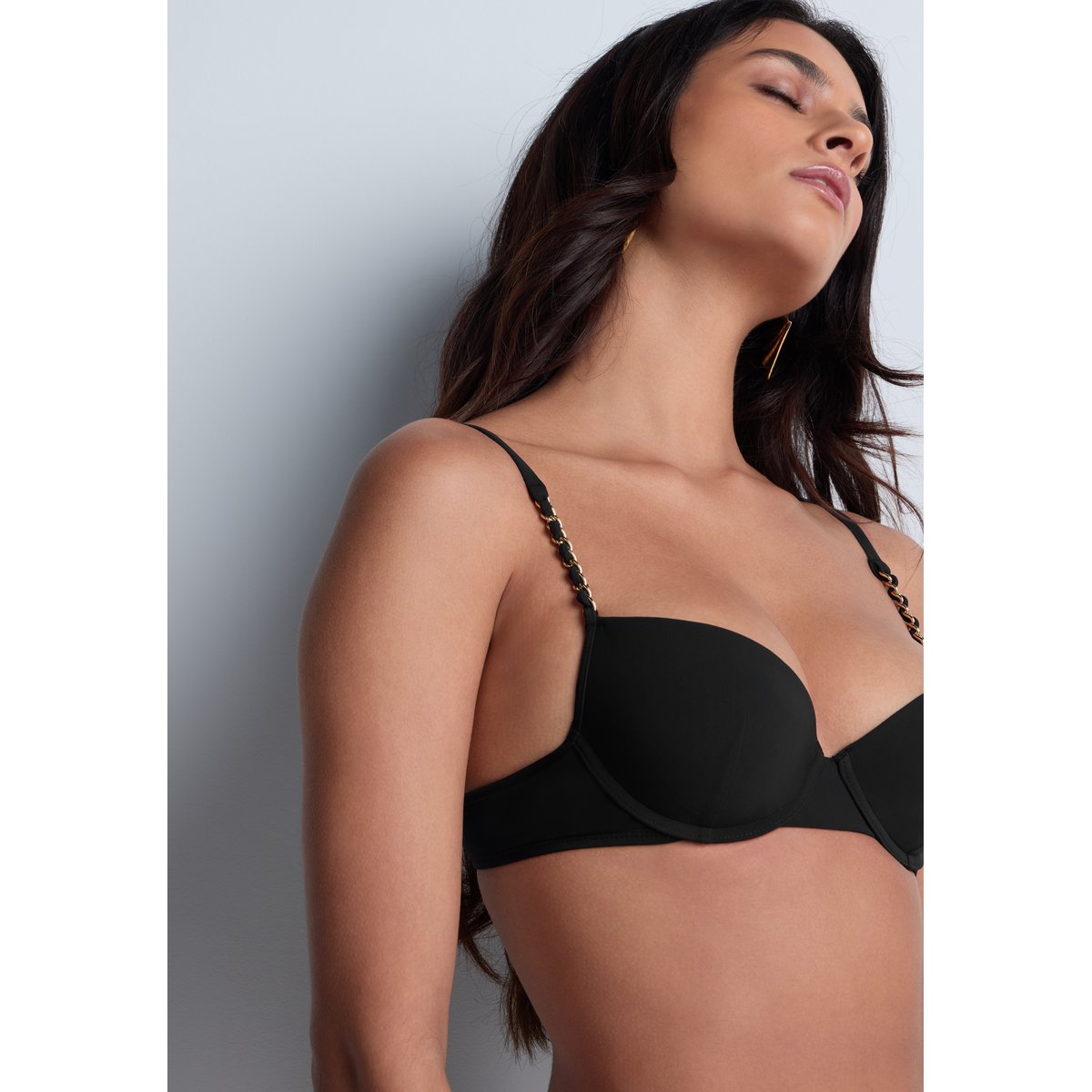 Haut de maillot de bain Push-up coques Sparkling Treasure noir, AUBADE