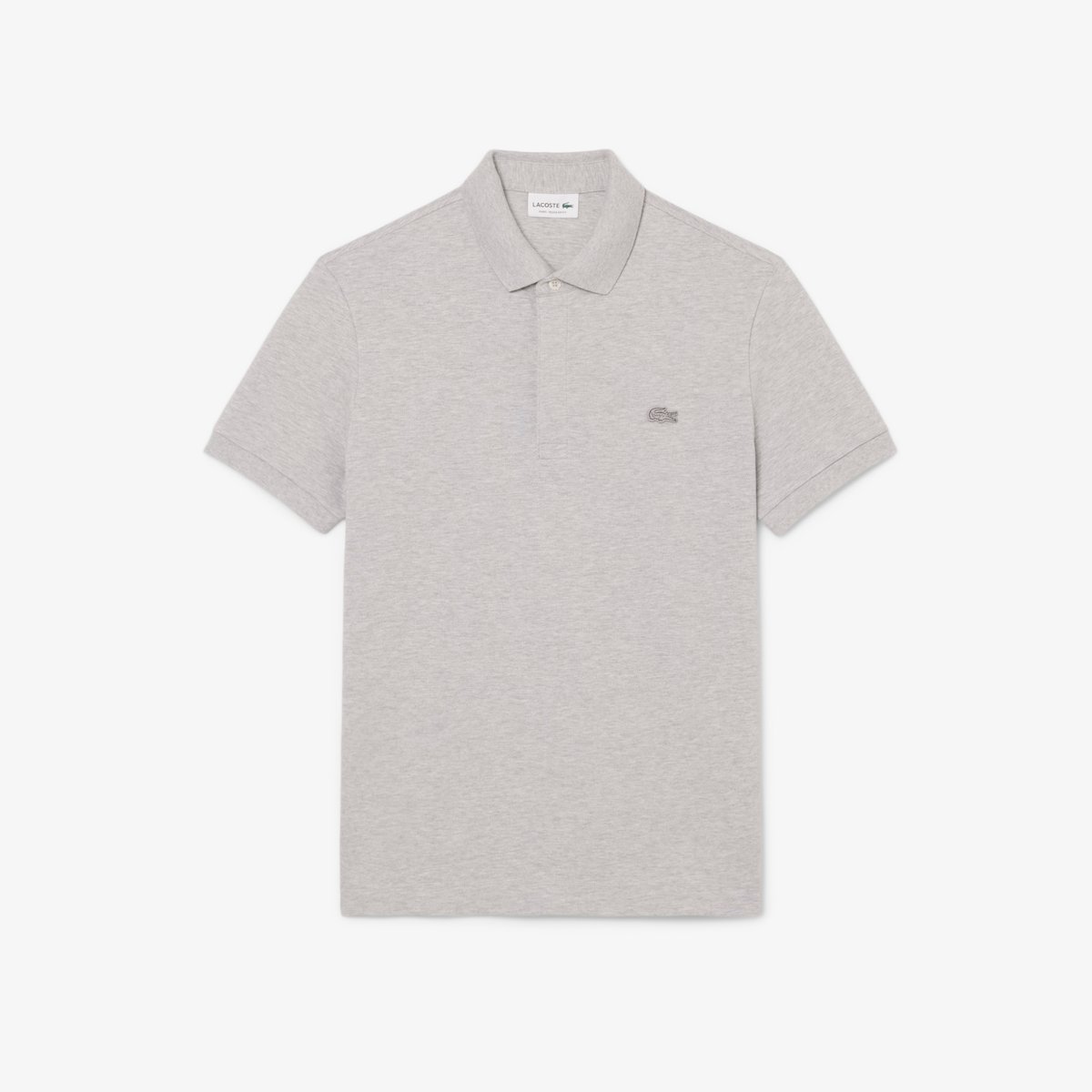 Polo Paris regular fit en Piqué stretch gris-cca, LACOSTE