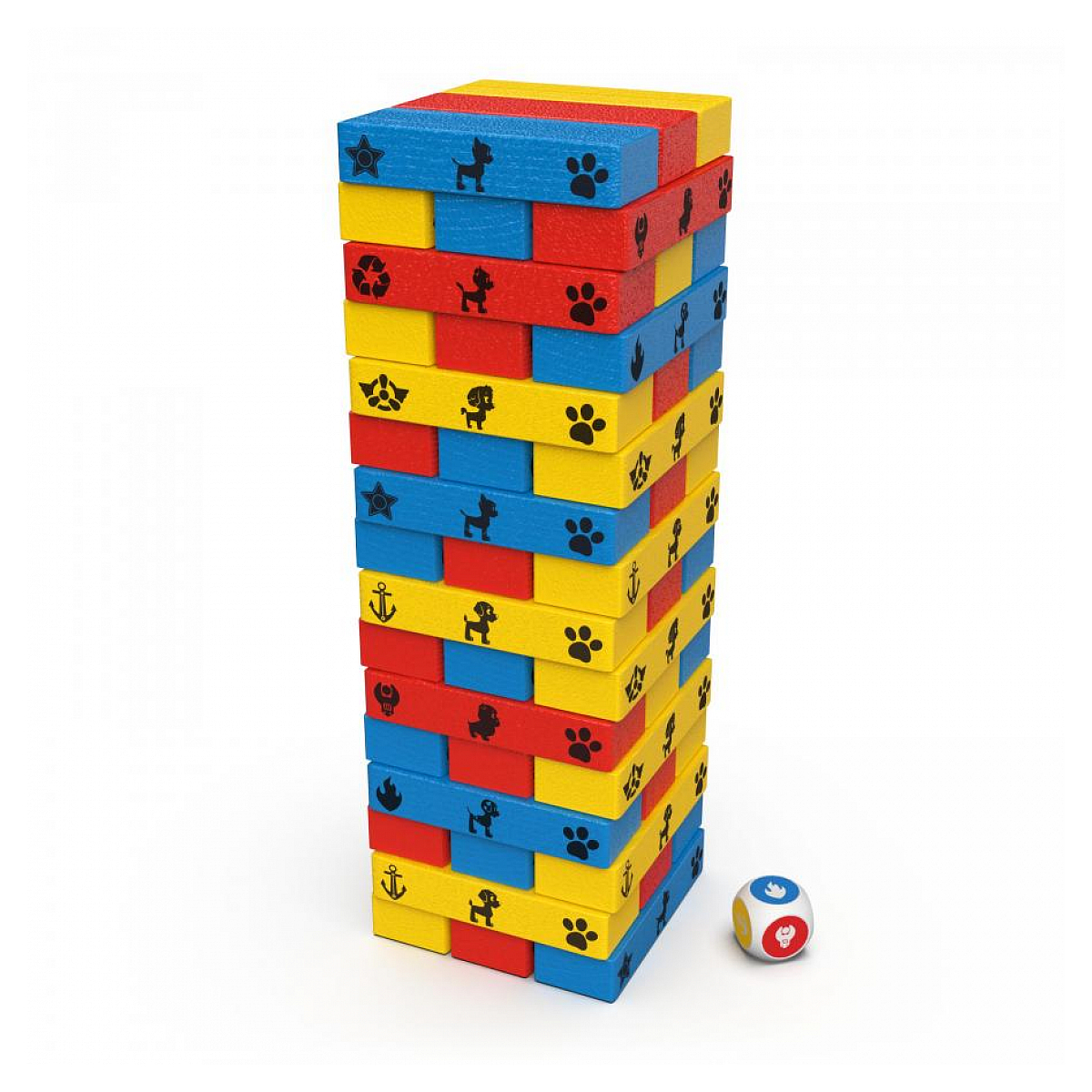 Tour jenga la pat' patrouille couleur unique, SPINMASTER