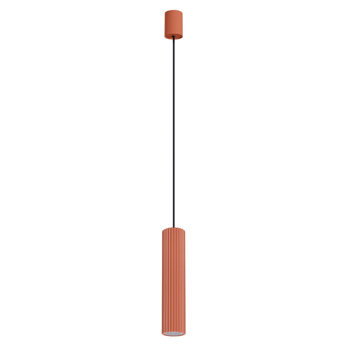 Suspension Aluminium Ocre Rouge LED 1 Ivar ocre rouge, EDEN