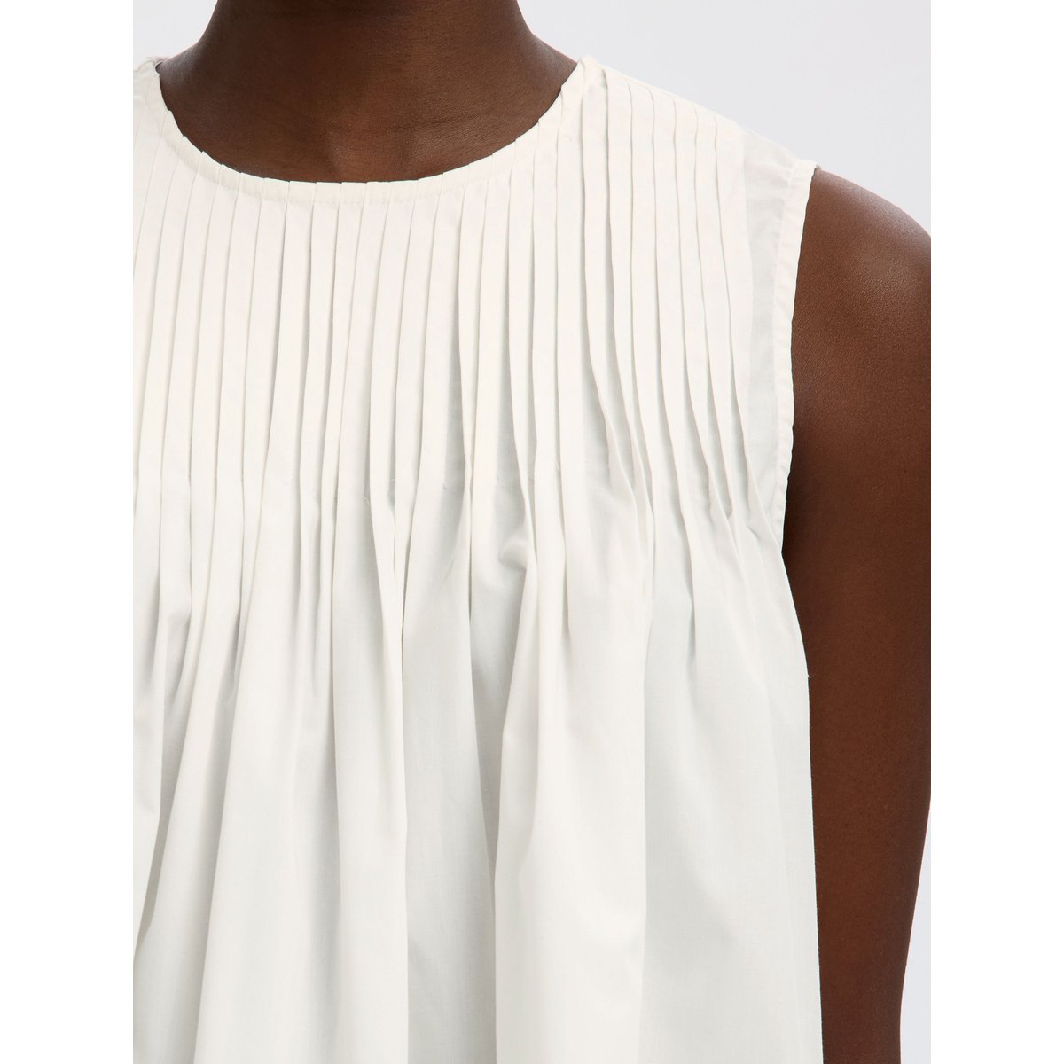 Top Sans Manches snow white, SELECTED