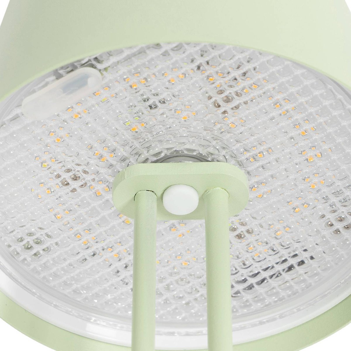 Luminaire de terrasse en métal moderneLED vert sauge, LINDBY