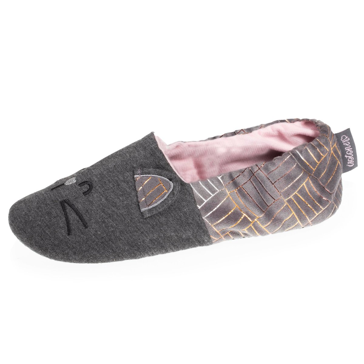 Chaussons extra-light Slippers gris, ISOTONER