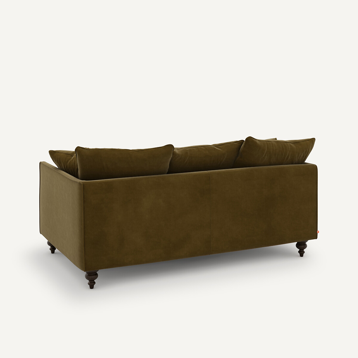 Canapé 3P compact velours, Lazare bronze, AM.PM