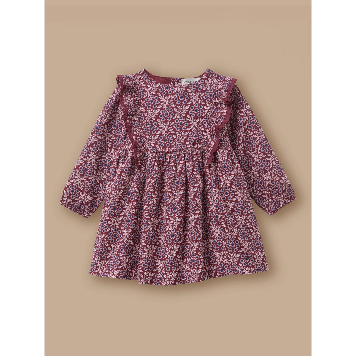 Robe imprimée volantée imprimé ophelia, CYRILLUS