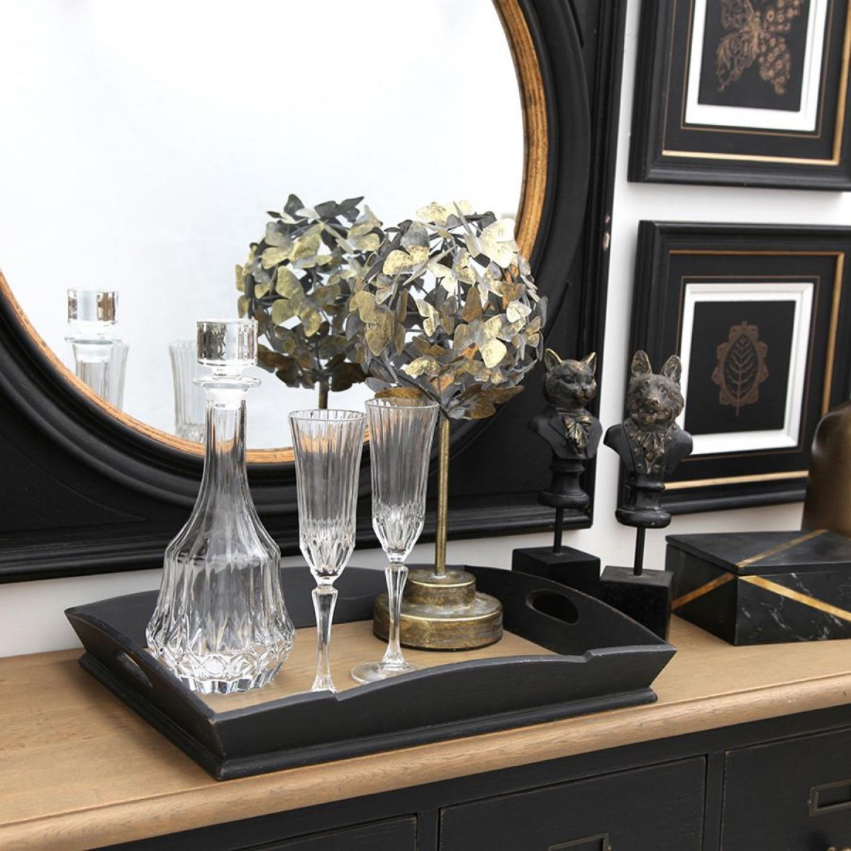 Statuette chien - CHIC noir, INTERIOR'S
