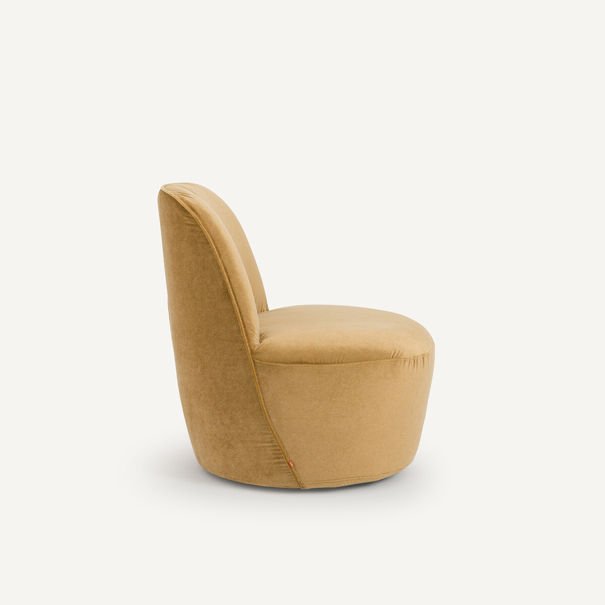 Fauteuil pivotant velours de lin, ROSEBURY caramel, AM.PM X EMMANUEL GALLINA