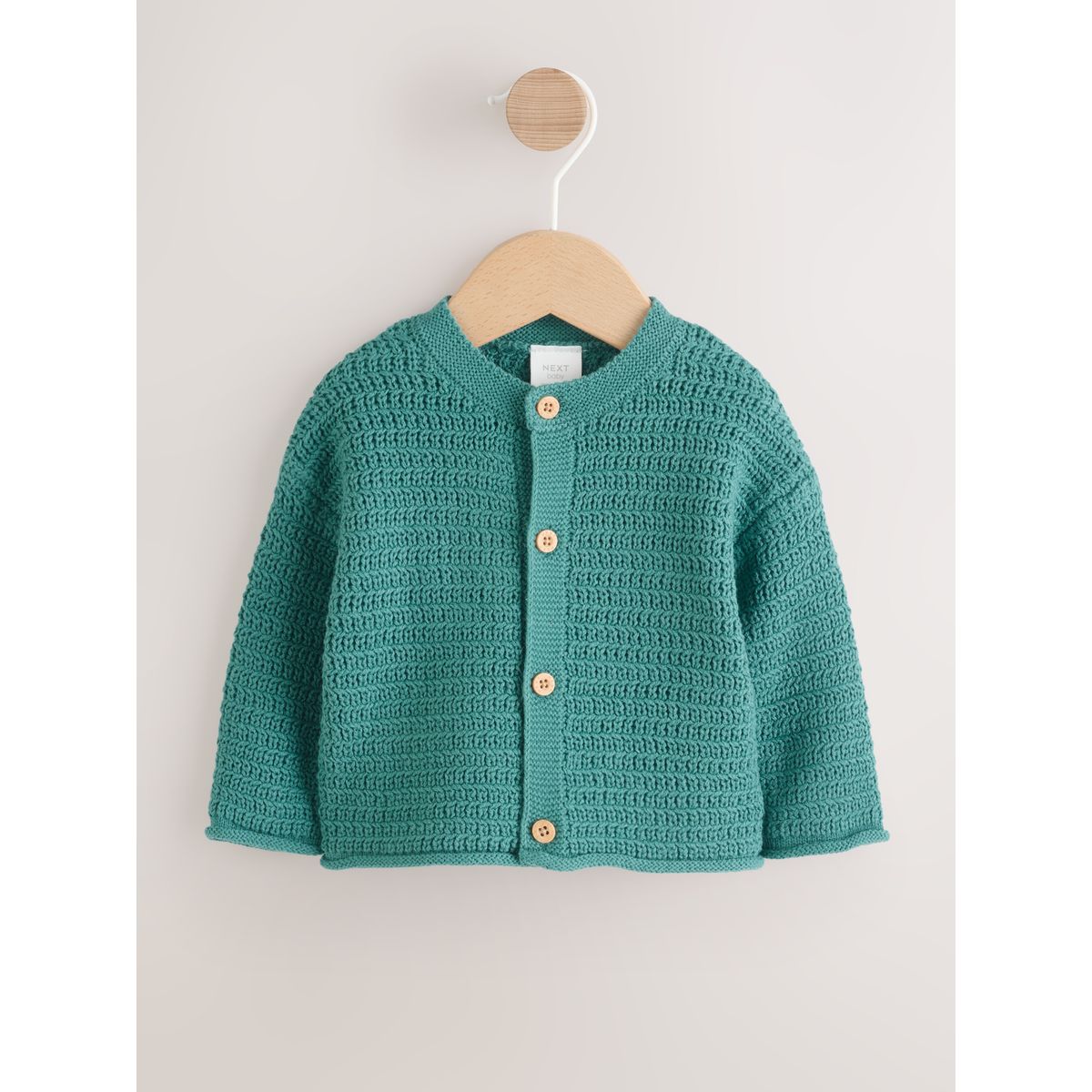 Cardigan en maille texturée bébé vert, NEXT
