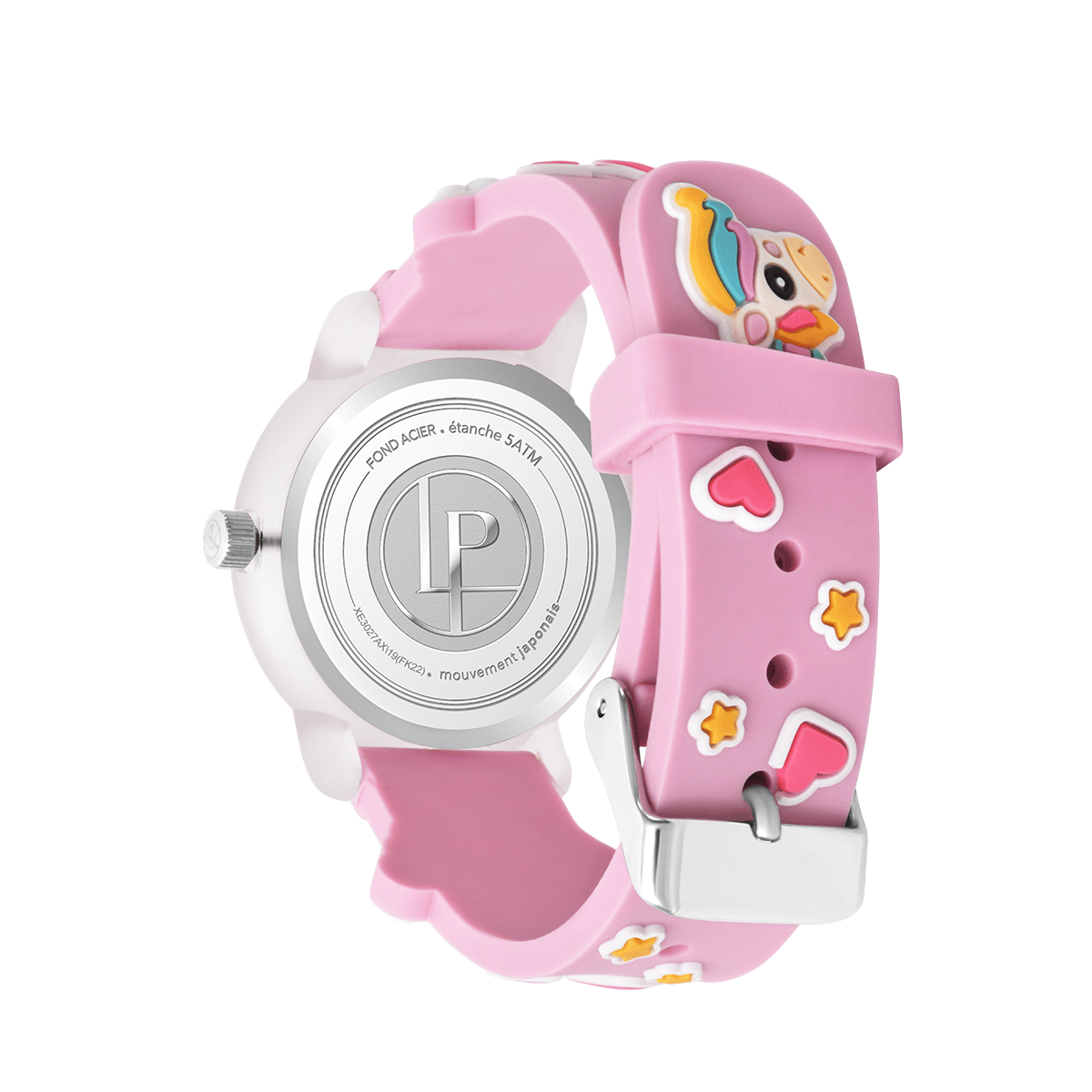 Montre Analogique  LOU transparent rose candy rose candy, LOUIS PION