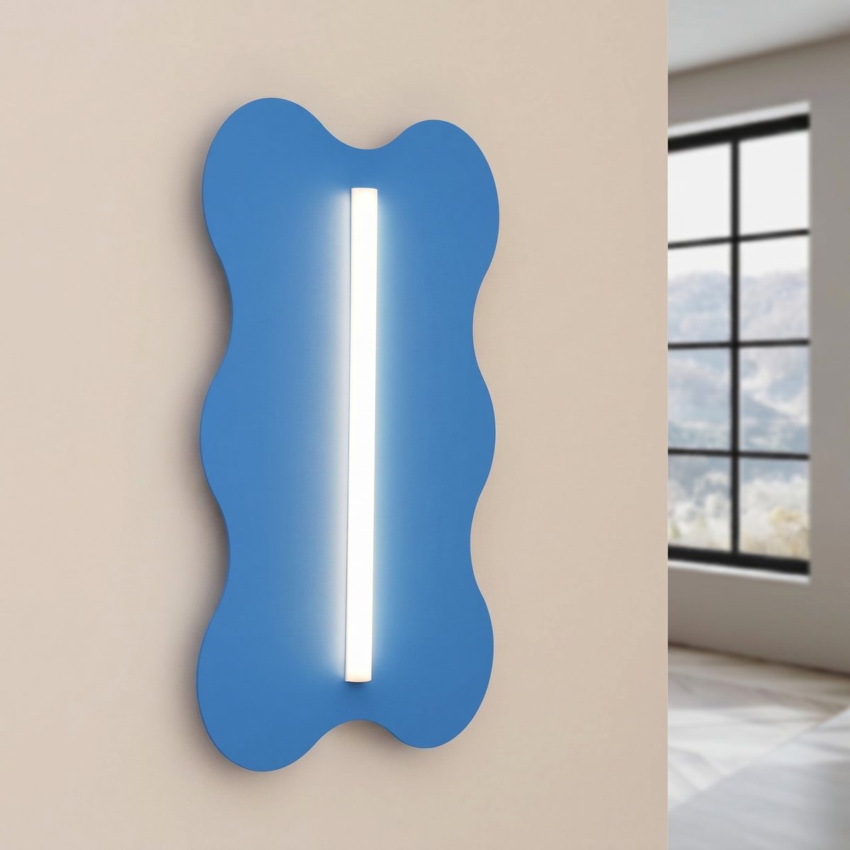 Applique murale Acier Bleu S14d 1 Klover bleu, EDEN