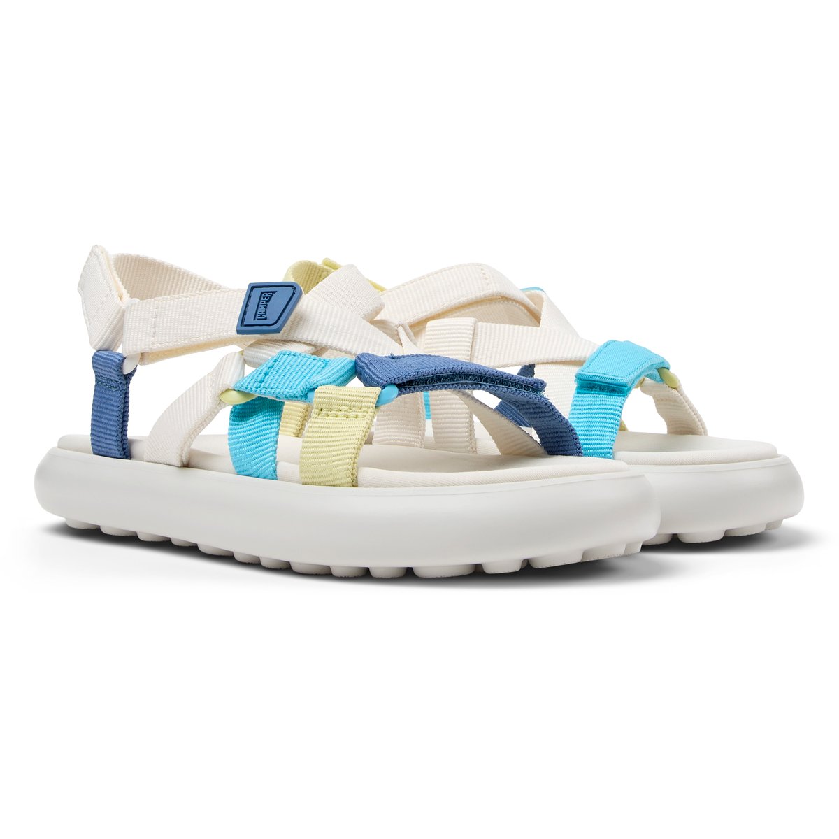 Sandales Pelotas Flota Sandal Twins blanc - bleu, CAMPER