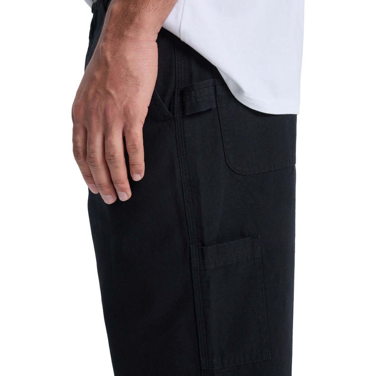 Pantalon workwear en toile CARPENTER noir black, QUIKSILVER