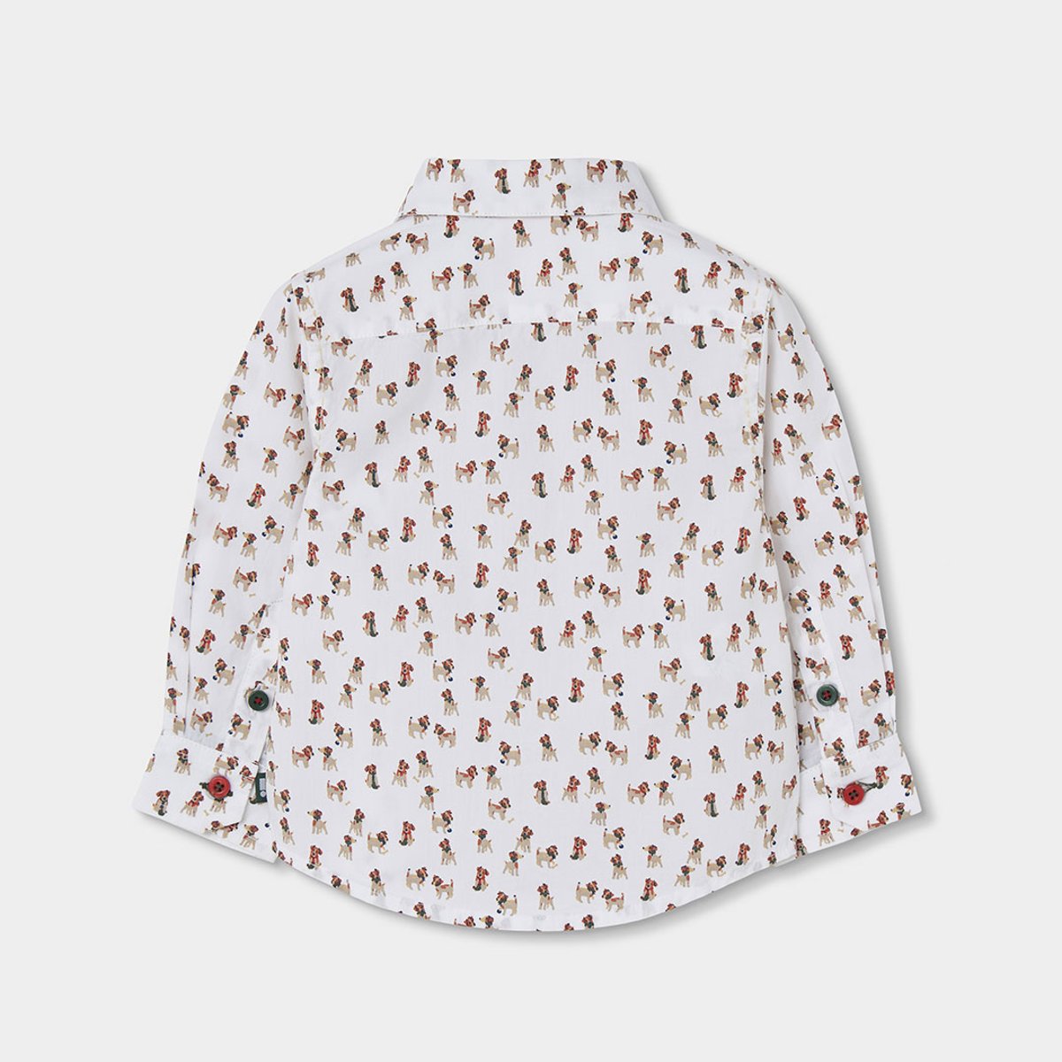 Chemise garçon popeline imprimé chiens multicolore, BOBOLI