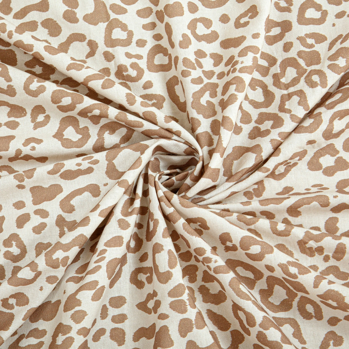 Parure de lit imprimé léopard en coton ZAHO beige, FUTURE HOME