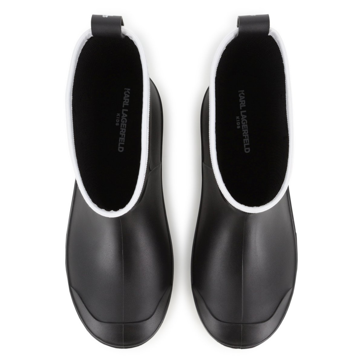 Bottes de pluie noir blanc, KARL LAGERFELD KIDS