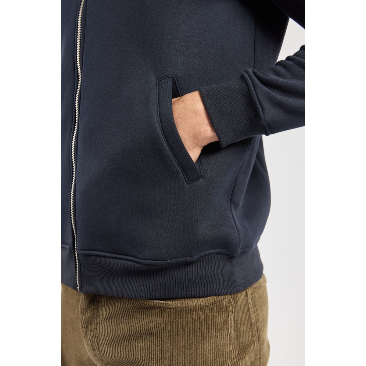 Gilet zippé col teddy amiral, GUY DE BERAC