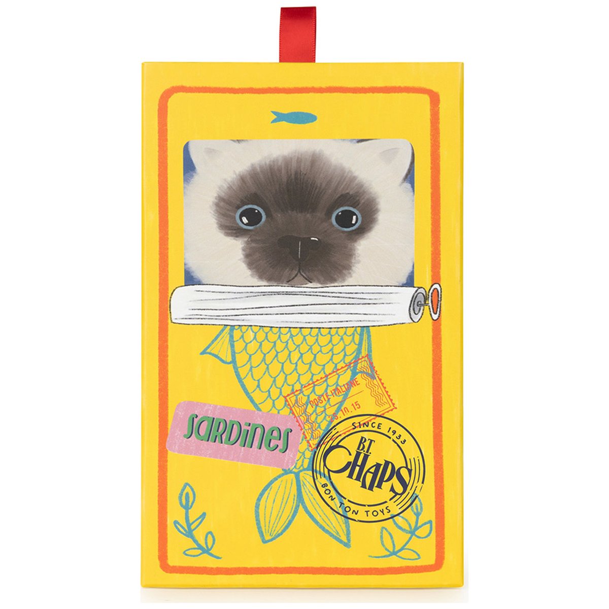 Peluche beige, brun et crème, BT CHAPS