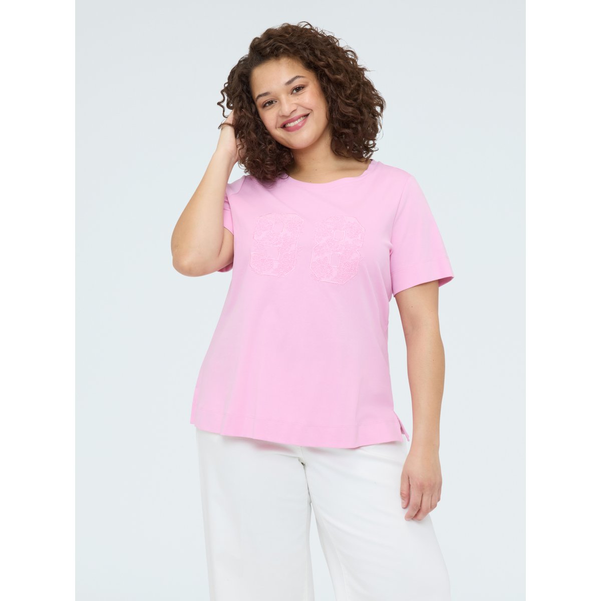 T-shirt mood college rose, FIORELLA RUBINO
