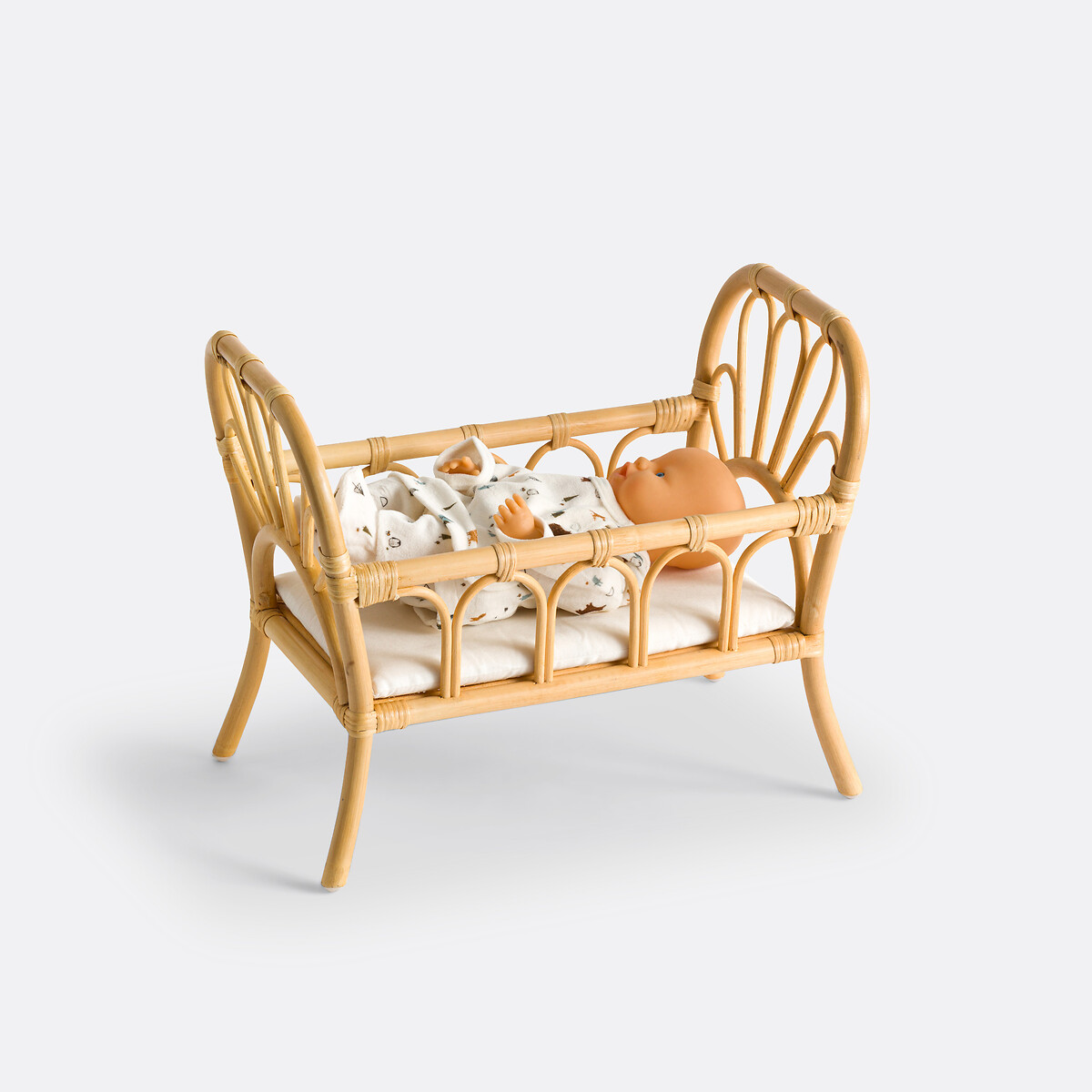 Lit pour poupée en rotin, Babyla naturel, LA REDOUTE INTERIEURS