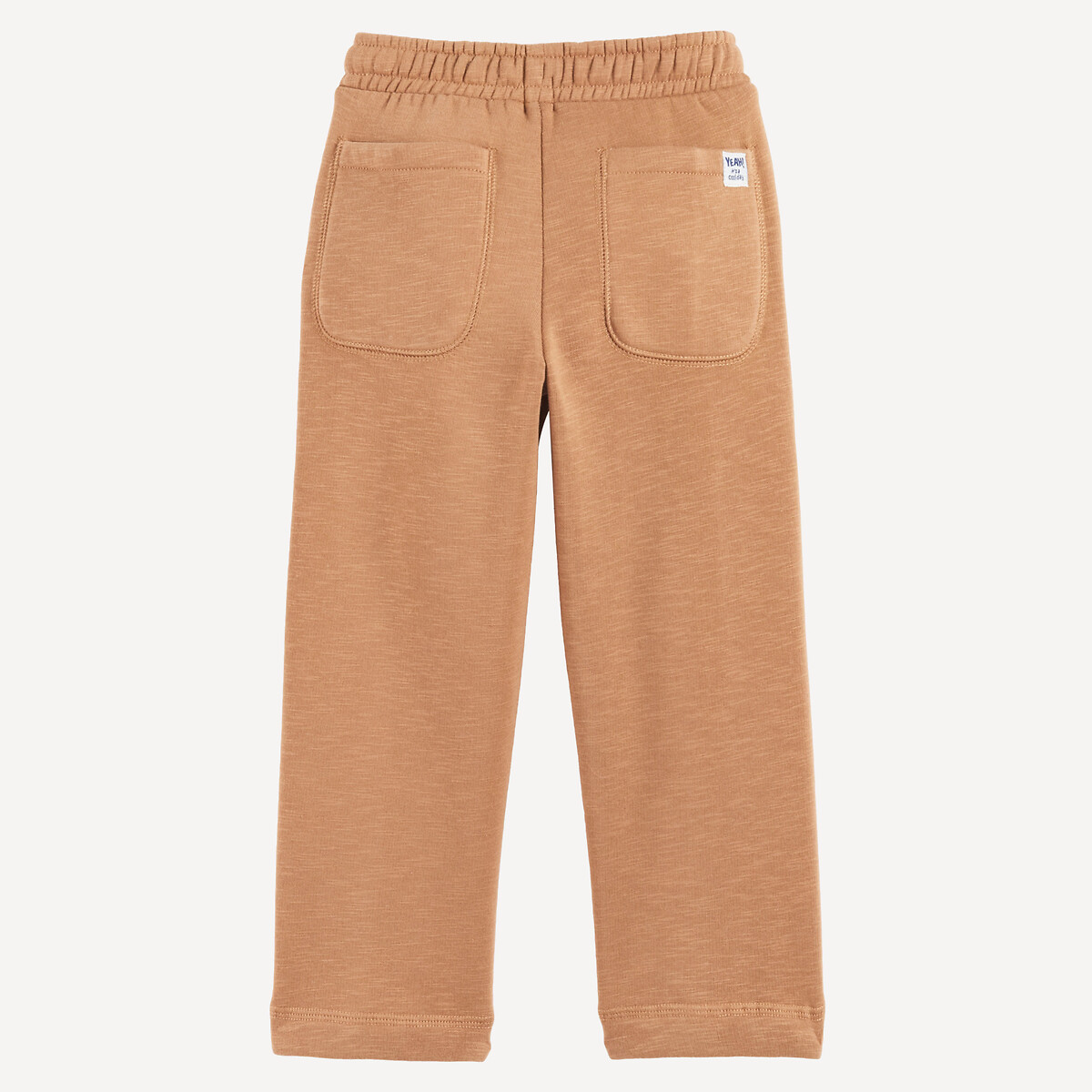 Pantalon de jogging en molleton marron, LA REDOUTE COLLECTIONS