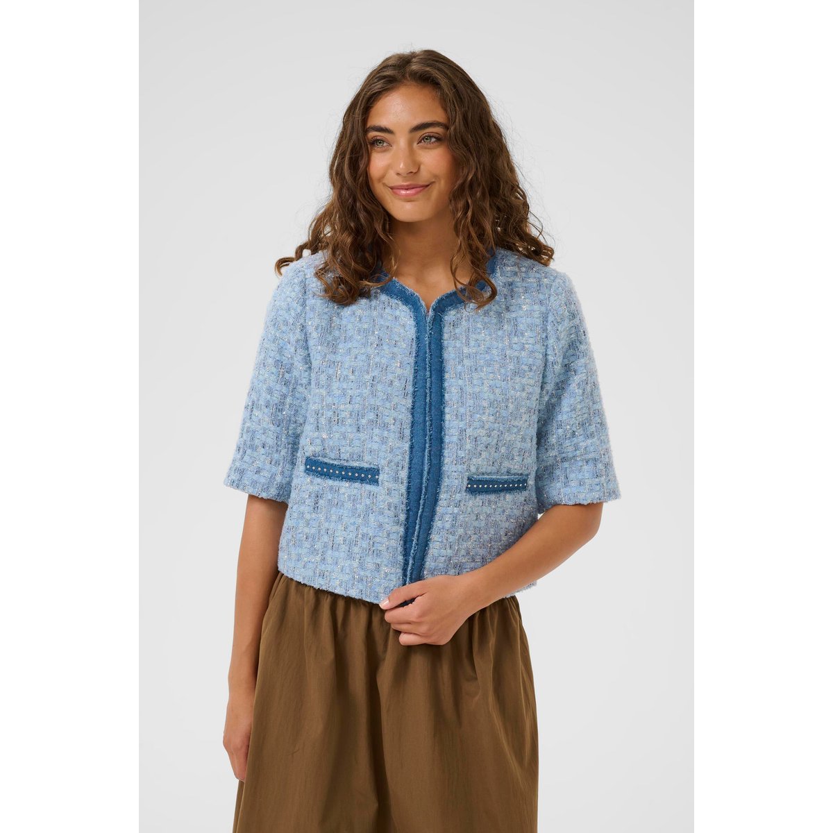 Veste bleu blue check, CULTURE