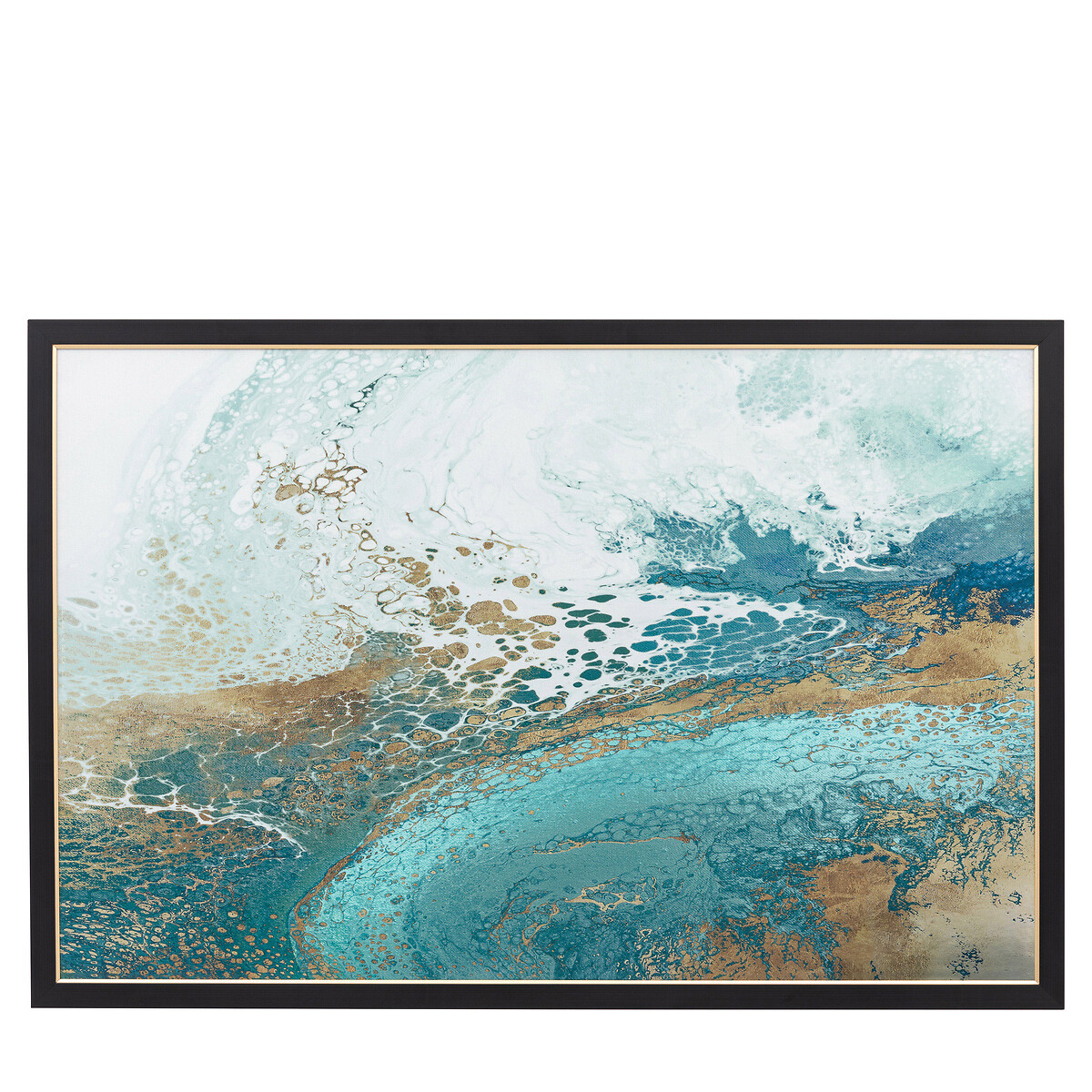 120x80cm Lagoon Framed Canvas blue, ÉDITÉ