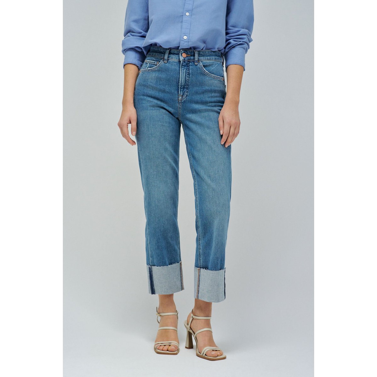 JEAN FAITH PUSH IN DROIT bleu, SALSA JEANS