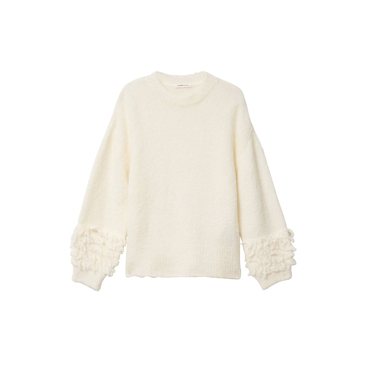 Pull manches longues ecru, CACHE CACHE