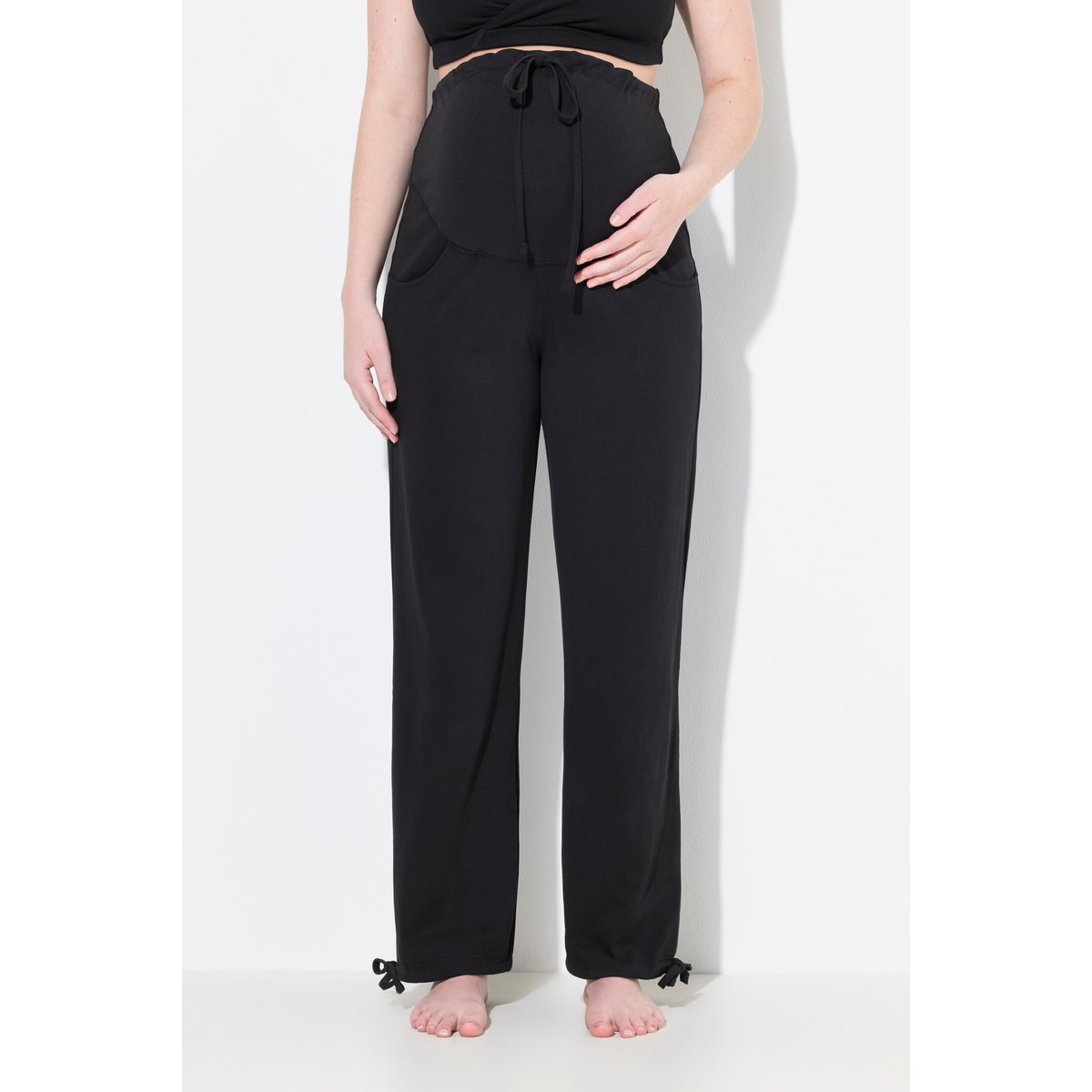 Pantalon de grossesse en molleton noir, ULLA POPKEN