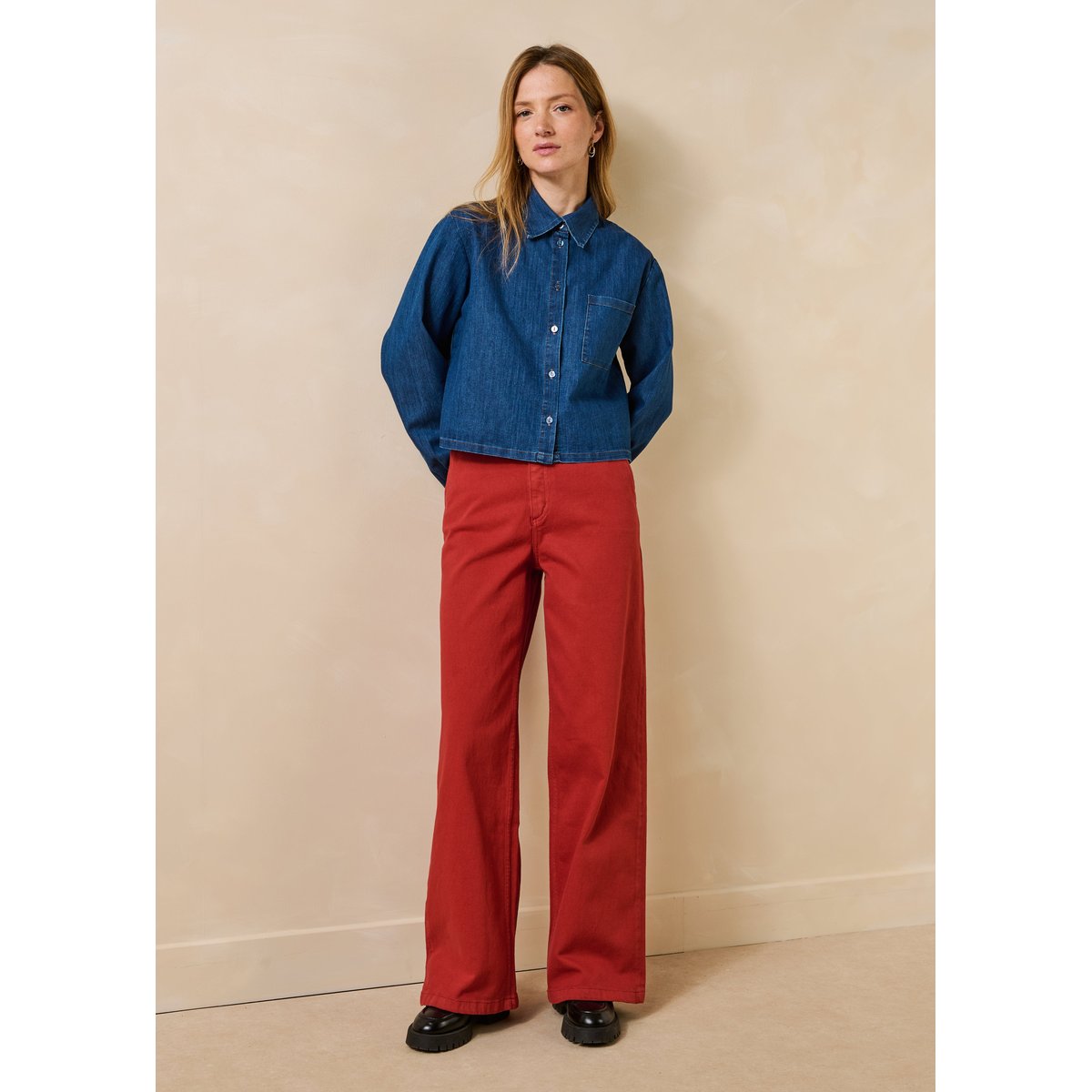 Chemise ample plissé au dos medium, LA FEE MARABOUTEE
